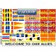 WO 2 Welcome to our Allies vlaggen