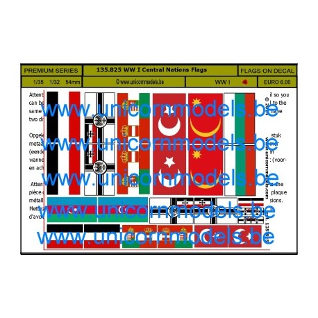 WW I Vlaggen Centrale Landen