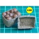 Open sheers basket with lid