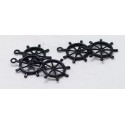 Roer 25 mm zwart