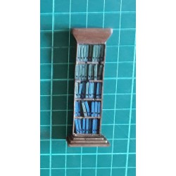 Filing cabinet with 5 rows of books