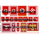 WO 2 Nazi Podium & gebouw vlaggen