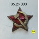 Russian star, hammer & sickle