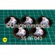 kader met foto onder gewelfd glas Madonna & kind