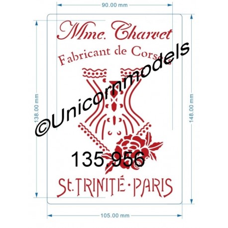 Fabricants corsets medium stencil
