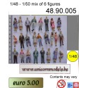 figurines 1/50 mix (painted 6 fig)