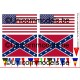 US + rebel vlaggen voor trucks