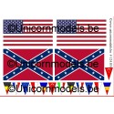 US + rebel vlaggen voor trucks