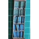 Filing cabinet with 5 rows of books