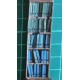 dossierkast met 5 rijen boeken