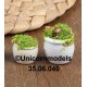 flower pot round potted set 2