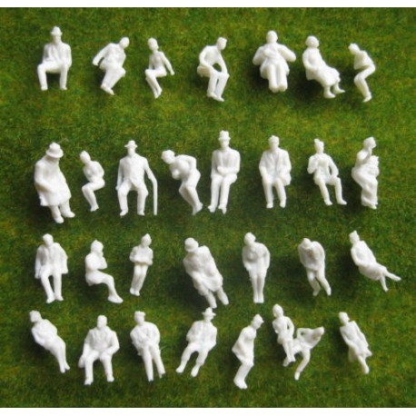 Figurines civilian sitting