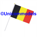 Belgische vlag 21x14 cm