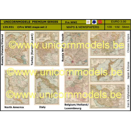 Pre WWI maps set 2