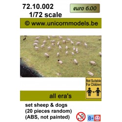 sheep + dogs (20 pieces random)