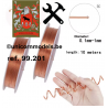koperdraad, blanke draad, diameter 0,1-1 mm, multifunctioneel
