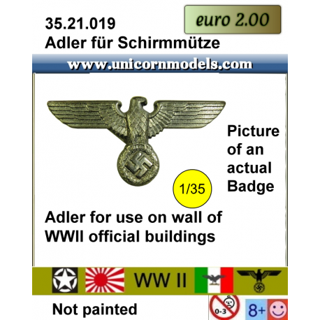 Adler für Schirmmütze
