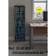 dossierkast met 5 rijen boeken