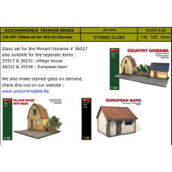 Glas set voor Miniart