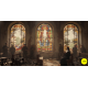 Stained windowglass A-B-C-D