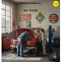 Geëmailleerde publiciteitspanelen garages 50's