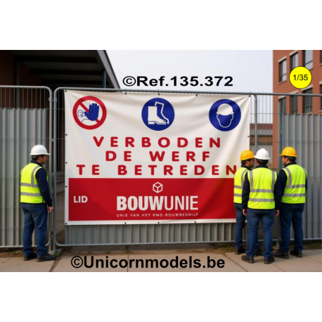 Construction site banners set 2