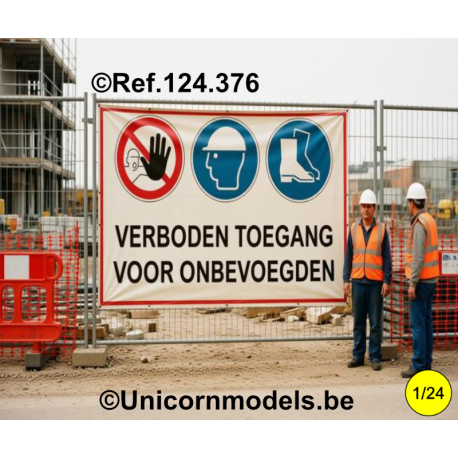 Construction site banners set 6