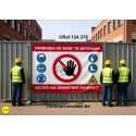 Construction site banners set 8