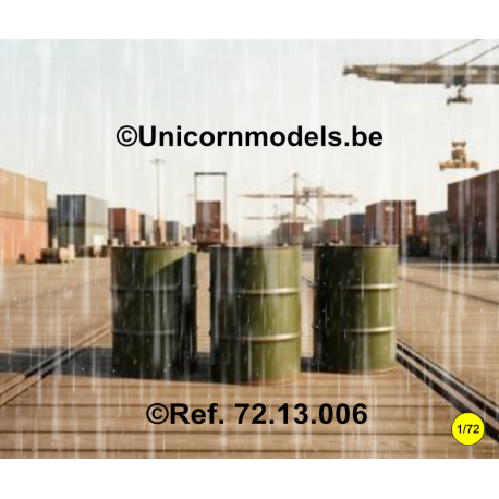 oil barrel 200 l (per 3) with fillhole in middle