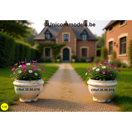 bloempot rond