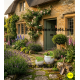 flower pot round potted set 2