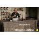 Toonbank voor café