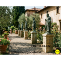 Pedestal statue nr 3 sandstone blocks 50 mm