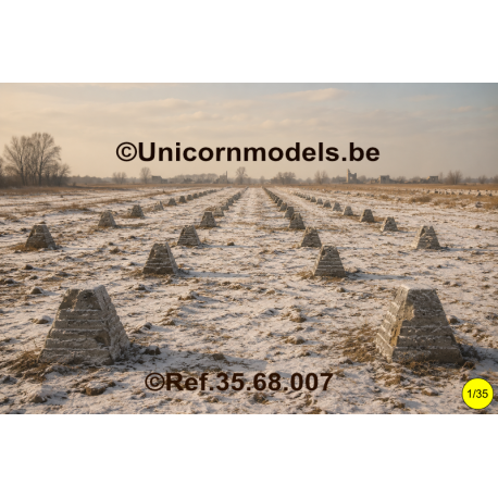 Dragon's teeth concrete