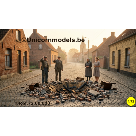 Beschadigde kasseistraat
