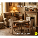 Chair dining room, stuffed back