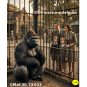 Gorilla zittend