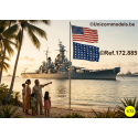 Amerikaanse marinevlaggen WOI & WOII & Vietnam