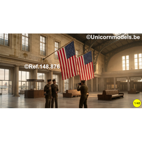 WW II Allied flags