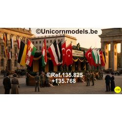 Central Nations vlaggen WO 1
