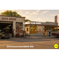 Geëmailleerde publiciteitspanelen Americana