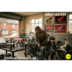 Enamelled publicity special Honda set 1
