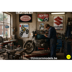 Enamelled publicity special motorcycles set 1