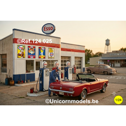 Geëmailleerde publiciteitspanelen special Esso set 1