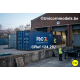 Container logo P&O, Evergreen, Hanjing