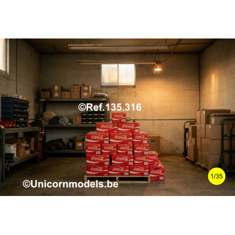 Coca Cola cardboard boxes