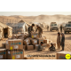 Unicef blue cardboard boxes