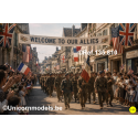 WO 2 Welcome to our Allies vlaggen
