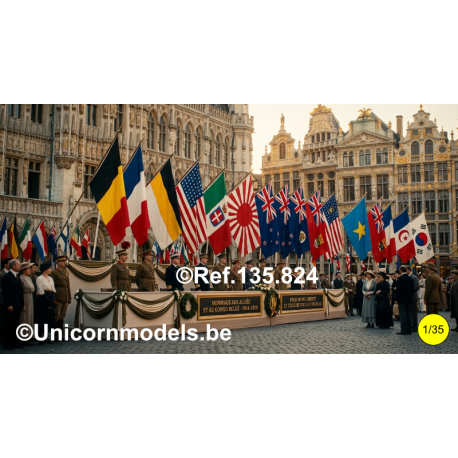 WW I Entente Nations Flags