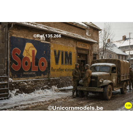 Painted wall advertisement Bastogne (3)